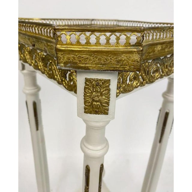 French Belle Epoque Painted Pedestal Stand, 1880 For Sale - Image 3 of 5