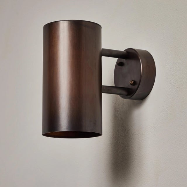 Brown Hans-Agne Jakobsson C627/110 'Rulle' Brown Patinated Outdoor Sconce For Sale - Image 8 of 12