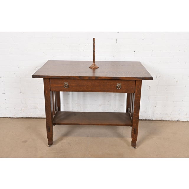 Bronze Heintz Arts & Crafts Sterling Silver on Bronze Tall Bud Vase For Sale - Image 8 of 9