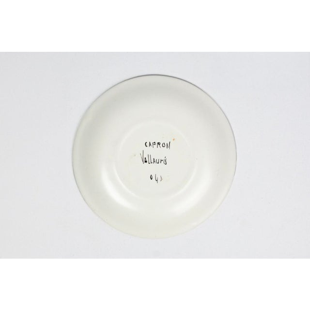 Glazed Earthenware Plate by Roger Capron, 1950s For Sale - Image 9 of 13