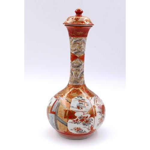 Antique Japanese Kutani Vases, 19th Century, Set of 3 For Sale - Image 12 of 18