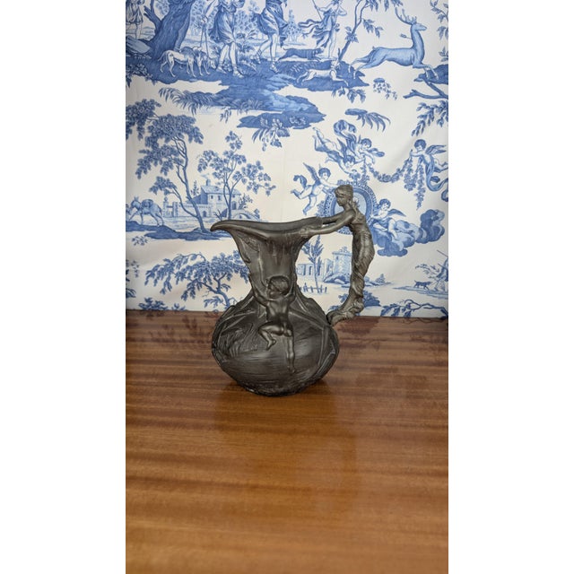 Art Nouveau Pewter Pitcher by Henri Huppé, 1890 For Sale - Image 13 of 13
