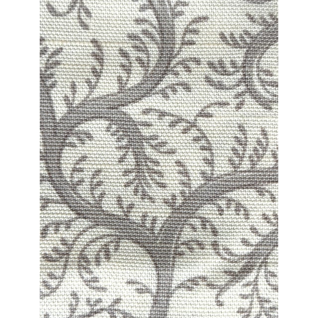 Linen Sister Parish "Petite Plumbago" Linen Fabric - 3 Yards For Sale - Image 8 of 8