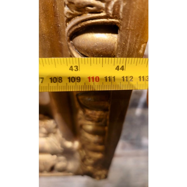 19th Century 50x44" Monumental Gilt-Wood Frame For Sale - Image 10 of 10