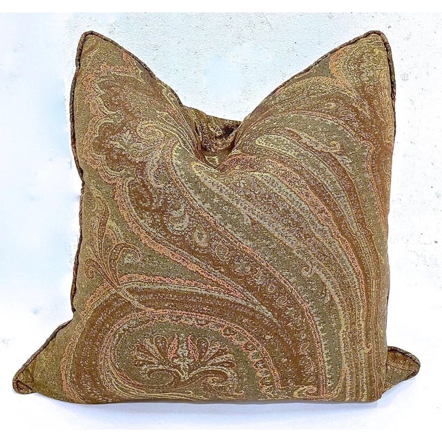 Vintage Custom Ralph Lauren Paisley Pillows, Pr Chairish