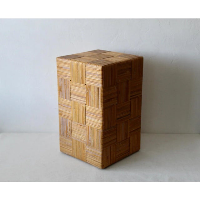 Modern Harvey Probber Artisan Cane Stool For Sale - Image 3 of 13