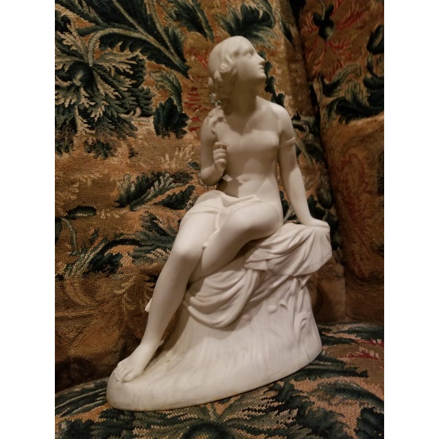 Figurative William Calder Marshall Parian Ware Figure Sabrina For Sale - Image 3 of 11
