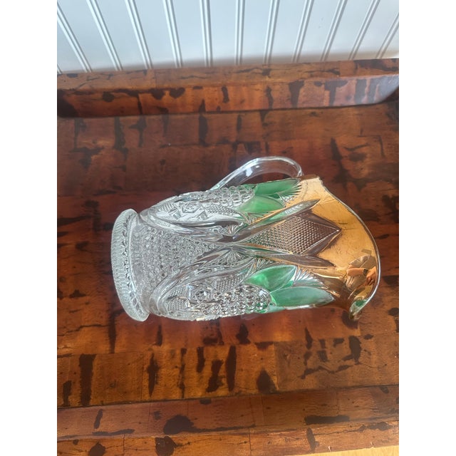 Early 20th Century Early 20th Century Early American Pattern Glass Pitcher For Sale - Image 5 of 5