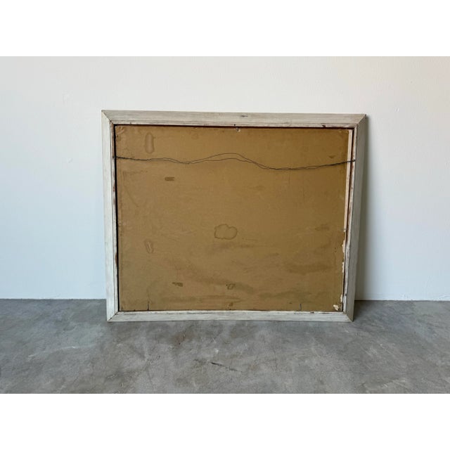 1970's Vintage Countryside Cottage Landscape Oil Painting, Framed For Sale - Image 11 of 11