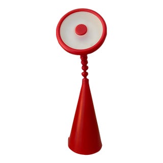 1990s Ikea Postmodern Fryebo Red Flexible Led Table Lamp For Sale
