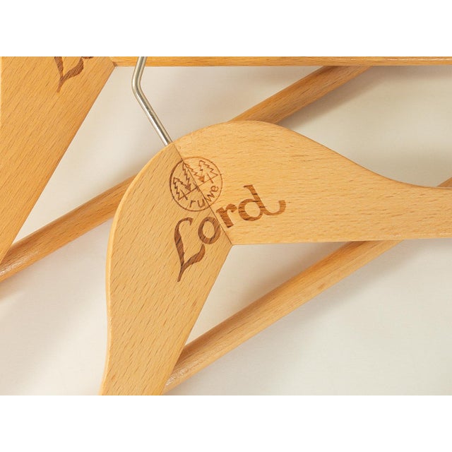 1960s Wooden Clothes Hangers from Lord, 1960s, Set of 12 For Sale - Image 5 of 6