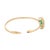 18k Yellow Gold Big Emerald Bangle With Diamonds For Sale - Image 4 of 5
