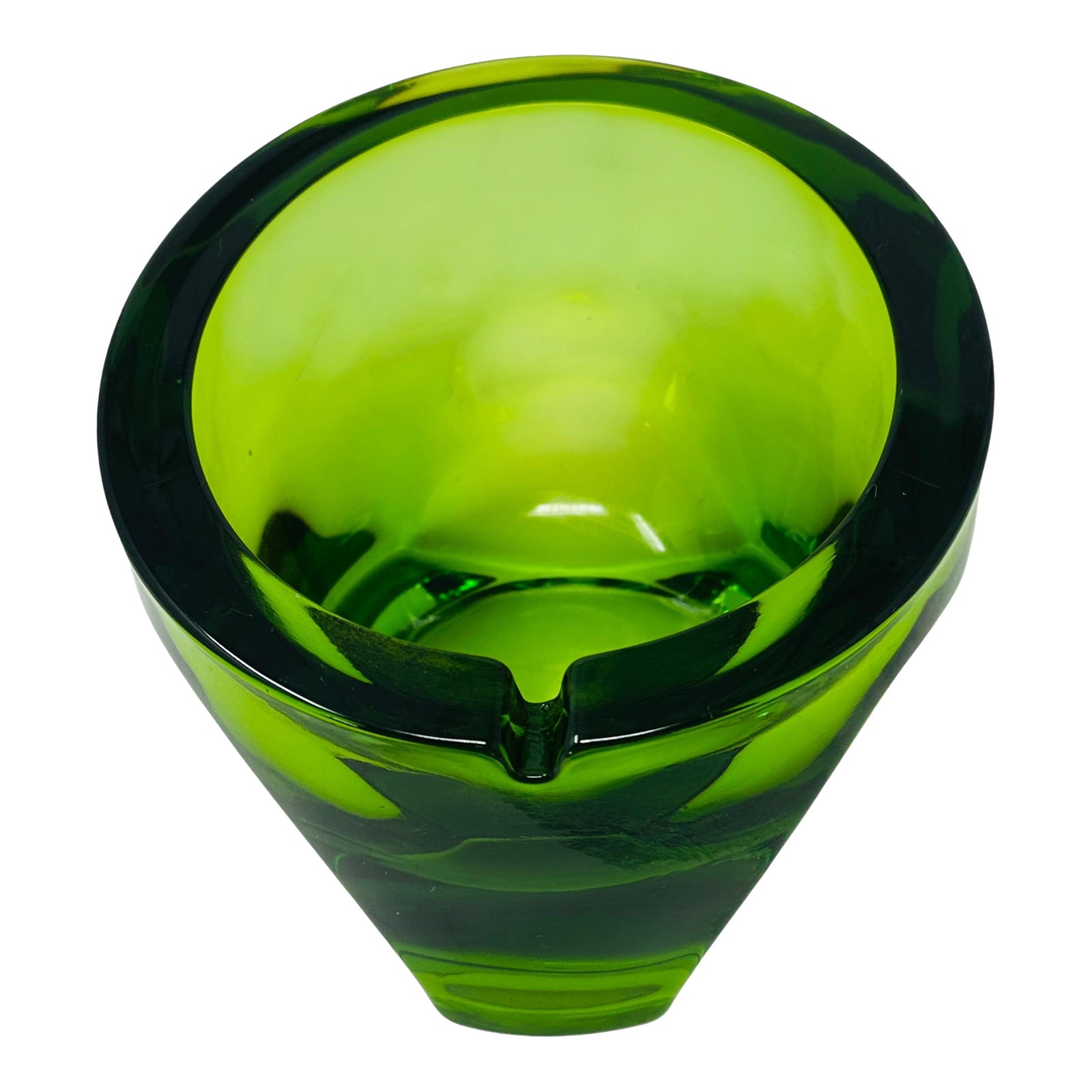 Vintage Viking Glass Ashtray - Catchall | Mid Century Modern