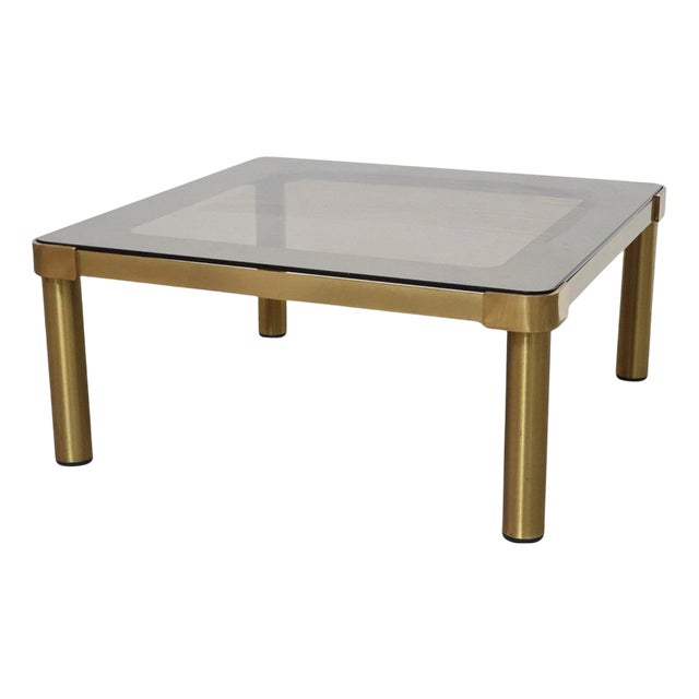 Hollywood Regency Brass Coffee Table, 1970s For Sale