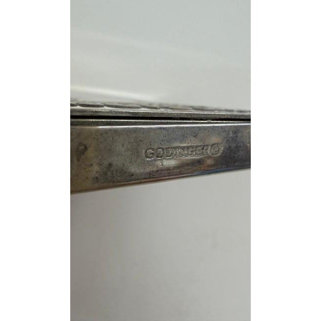 Late 20th Century Godinger Silver Plated Picture or Card Holder Compact Metal Photo Album 4761b For Sale - Image 5 of 11