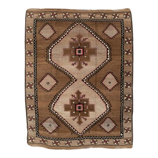Galerie Shabab Collection Mid-20th Century Handmade Turkish Anatolian Tribal Room Size Carpet For Sale