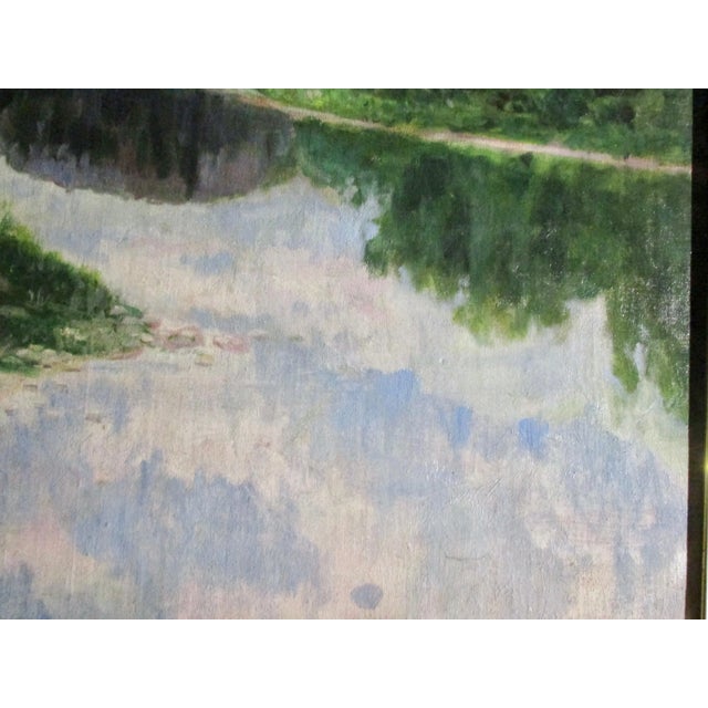 1900 - 1909 J M Palmer 1900 Landscape Arts and Crafts Oil Painting Dated 1900 For Sale - Image 5 of 9