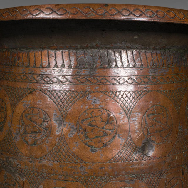 1850's Antique Ottoman Empire Waste Paper Bin For Sale - Image 9 of 11