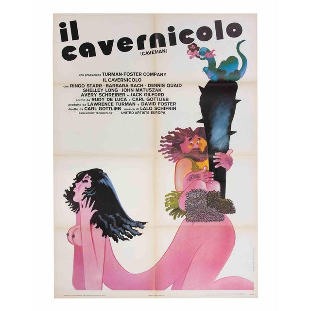 Italian 2-Foglio (100 × 140 cm), United Artists Europa. Directed by Carl Gottlieb, starring Ringo Starr, Barbara Bach,...