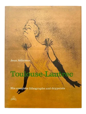 Toulouse Lautrec Vintage 1965 First Edition Landmark Volume Lithograph Print Extra Large Hardcover Art Book