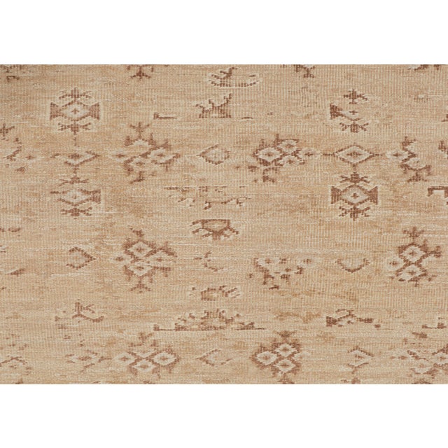 2010s Rug & Kilim’s Oushak Style Oversized Rug in Taupe With Floral Patterns For Sale In New York - Image 6 of 7