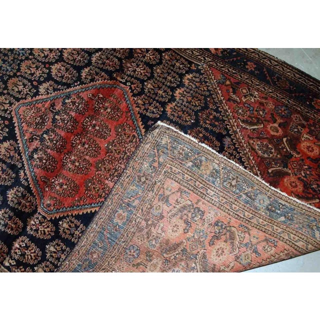 1900 - 1909 1900s Antique Handmade Persian Farahan Rug For Sale - Image 5 of 8