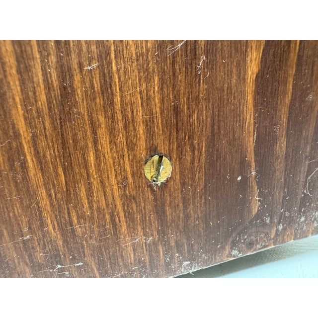 1970s Vintage 1970s Wood Corner Shelf Wall Display For Sale - Image 5 of 10