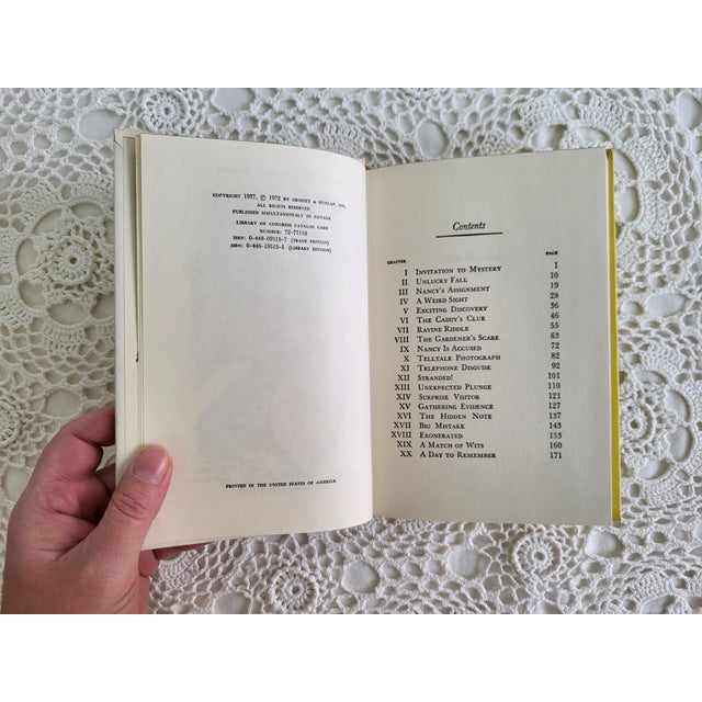 Set of 4 Vintage Nancy Drew Books For Sale - Image 4 of 9