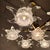1990s Mid Century Modern Murano Glass and Brass Chandelier For Sale In Dallas - Image 6 of 15
