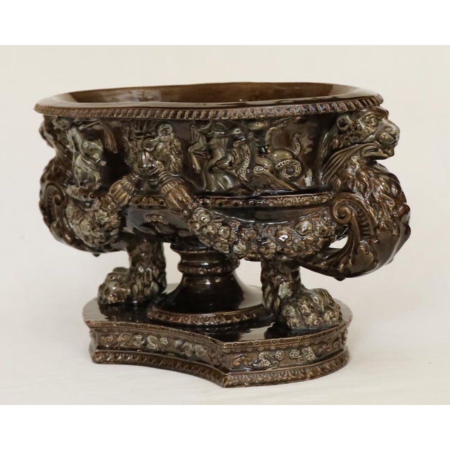 Historicist Ceramic Ceremonial Bowl For Sale - Image 3 of 9