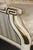 Wood 19th C Pair Louis XVI Style Creme Painted With Gilt Accent Bergere Chairs For Sale - Image 7 of 14