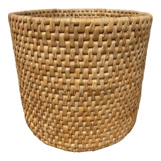 Natural Woven Fiber Planter Basket For Sale