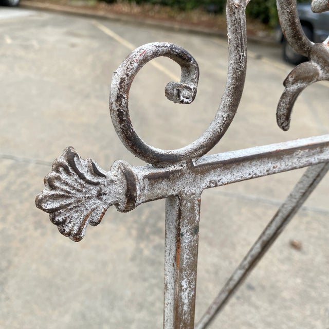 Mid-Century Modern 1970s Large Scrolling Metal Easel For Sale - Image 3 of 5