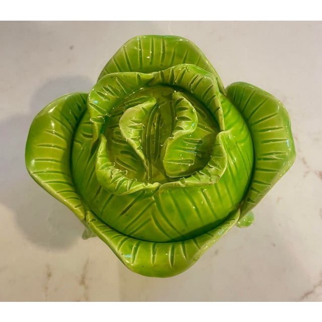 1960s Original Jean Roger Lettuce Tureen For Sale - Image 5 of 9