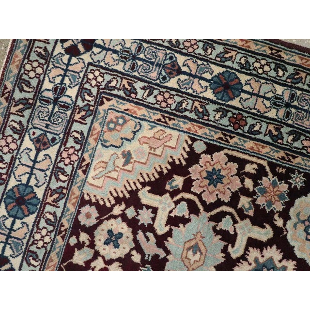 Galerie Shabab Collection Early 20th Century Indian Agra Accent Rug For Sale - Image 4 of 6