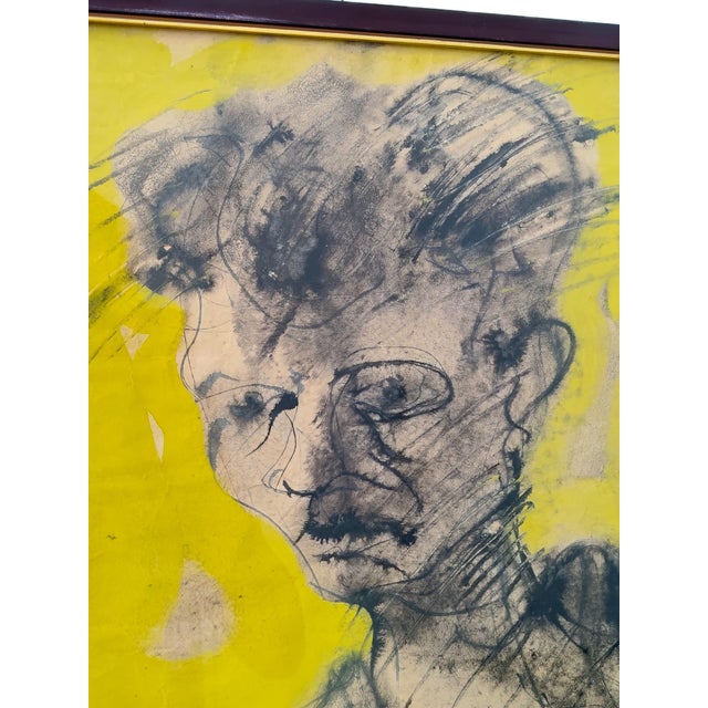 Author: enrico colombotto rosso technique: drawing, mixed media on thick paper single work, with dedication at the bottom...