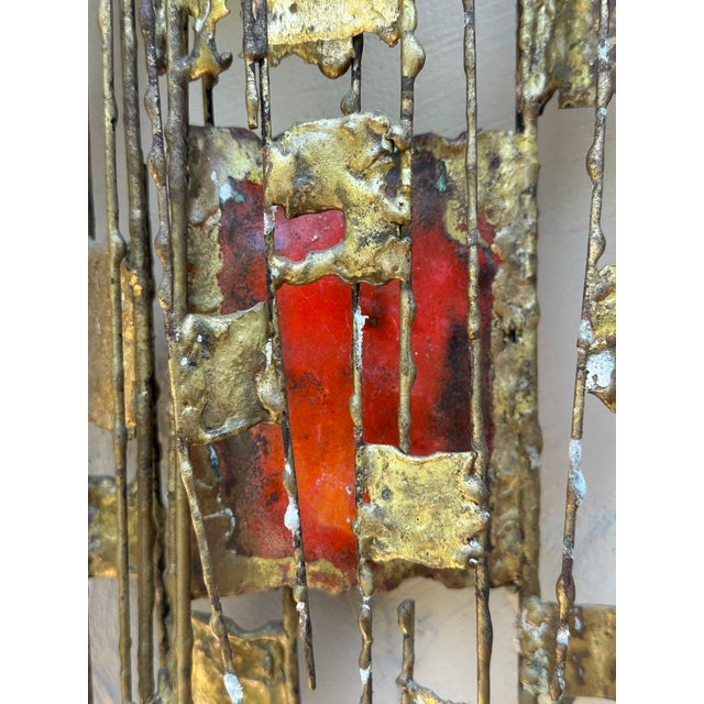 1970s Abstract Metal Wall Sculpture by Donald Buby of Carmel California For Sale - Image 9 of 12
