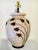 1970s Mid-Century Modern Leaf Motif Mottled Glaze Table Lamp For Sale - Image 9 of 9