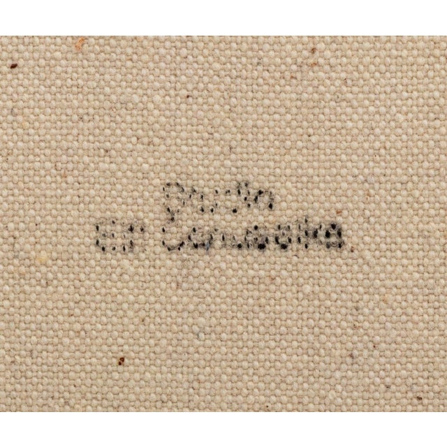 Late 20th Century Elfi Schuselka Abstract Composition Oil on Canvas For Sale - Image 5 of 5