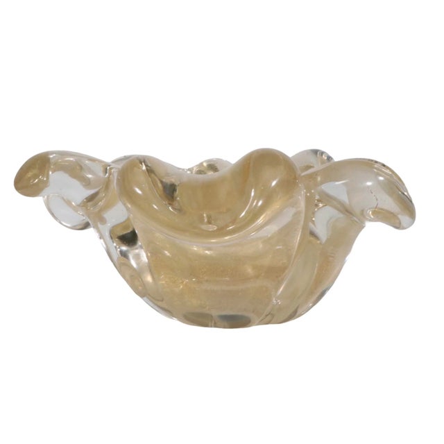 Murano Aventurine Bowl by Seguso C 1950/1960's For Sale - Image 9 of 13