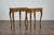 French 19th Century Pair of Italian Louis XV Style Walnut Console Tables with Serpentine Fronts For Sale - Image 3 of 12