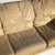 Wood 1980s Postmodern Beige Leather Sofa For Sale - Image 7 of 10