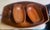 This is a wonderful large attractive salad set consisting of a large bowl, 15 1/2 inches wide and three individual bowls...