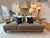 Custom Classic Roll Arm 3 Seat Sofa Upholstered in Velvet by Restoration Hardware, Attributed to George Smith For Sale In New York - Image 6 of 18
