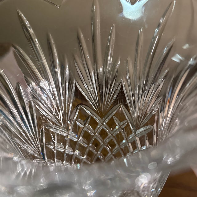 Godinger Godinger Glass Vase Large For Sale - Image 4 of 5