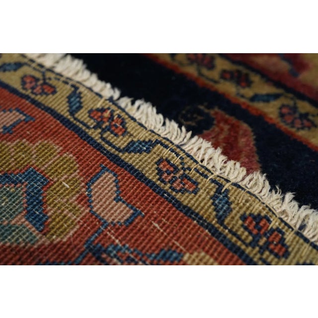 Antique Sarouk Rug 2'7'' x 4'10'' For Sale - Image 9 of 11