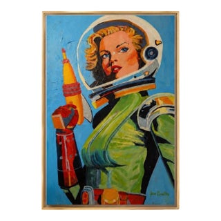 Space Girl by Jean Bradley Reproduction Print For Sale