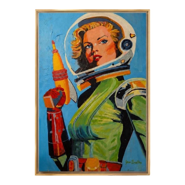 Space Girl by Jean Bradley Reproduction Print For Sale