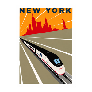 Michael Schwab - New York - Acela - Amtrak, C. 2004, Poster on Paper
