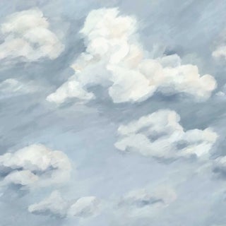Harlequin Air Wallpaper in Sky Blue - a Sample For Sale